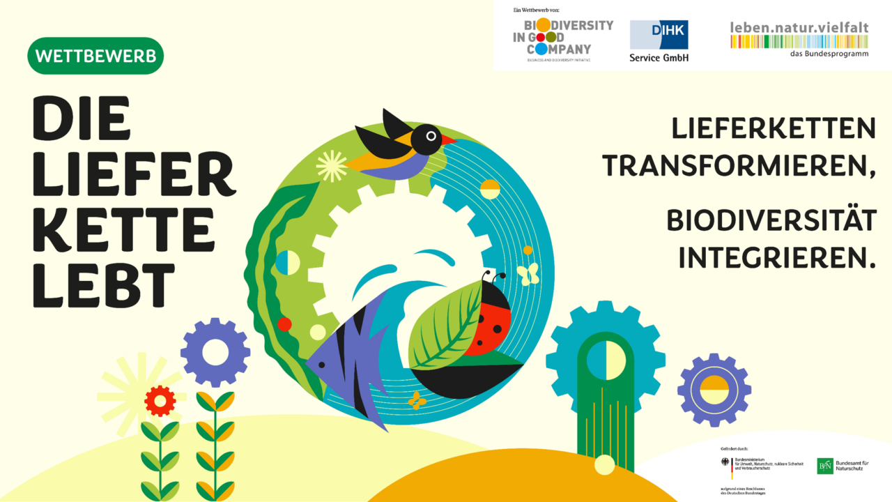 Die Grafik veranschaulicht die Biodiversität in der Lieferkette.