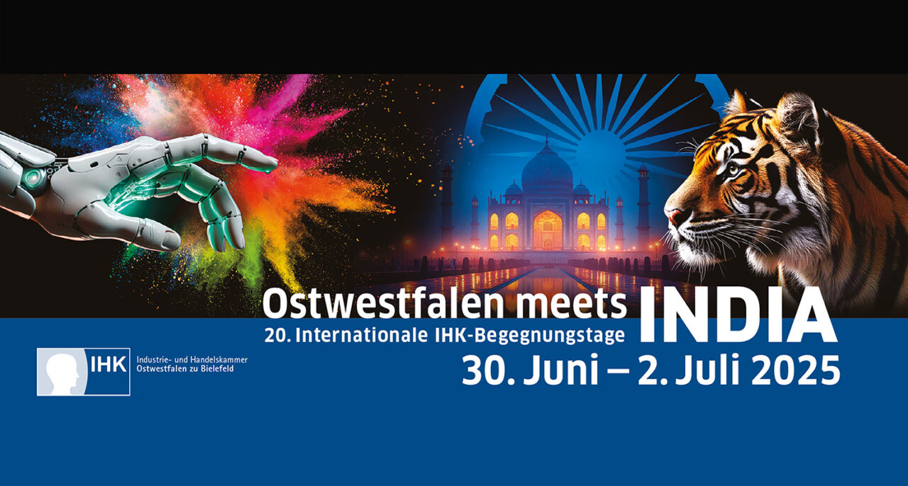 Vom 30. Juni bis 2. Juli 2025 steht die IHK Ostwestfalen ganz im Zeichen Indiens. In fünf Veranstaltungen wird Fachwissen vermittelt.